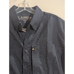 Laird Apparel Hamilton Mens Short Sleeve Button Up Performance Golf Shirt Small